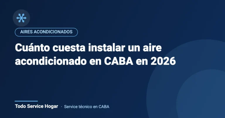 Cuánto cuesta instalar un aire acondicionado en CABA en 2026