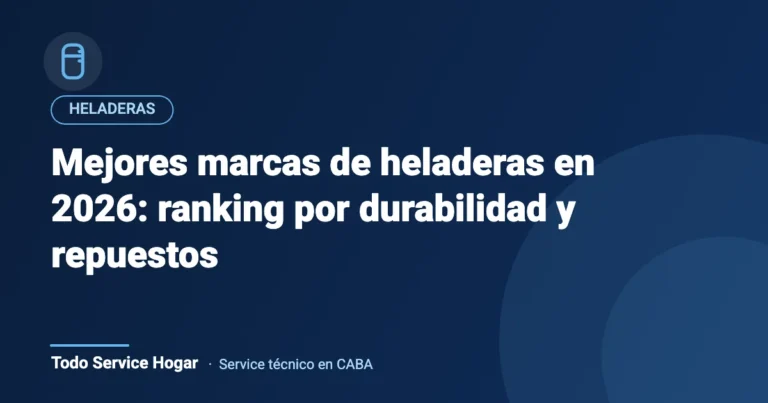 Mejores marcas de heladeras en 2026: ranking por durabilidad y repuestos