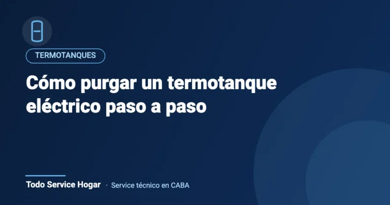 Cómo purgar un termotanque eléctrico paso a paso