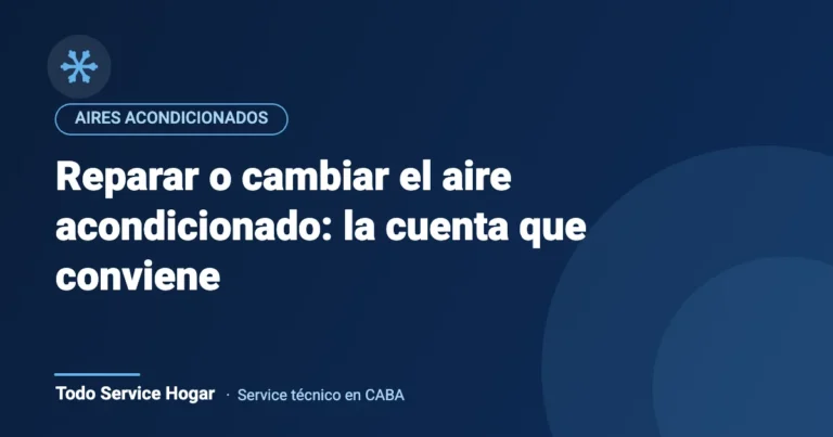 Reparar o cambiar el aire acondicionado: la cuenta que conviene