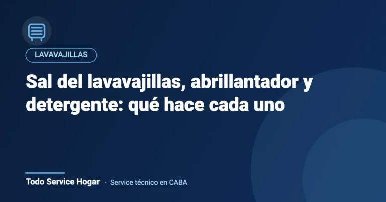Sal del lavavajillas, abrillantador y detergente: qué hace cada uno