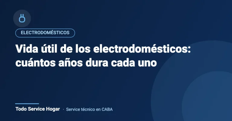 Vida útil de los electrodomésticos: cuántos años dura cada uno