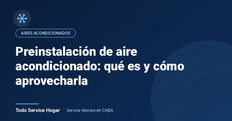 Preinstalación de aire acondicionado: qué es y cómo aprovecharla